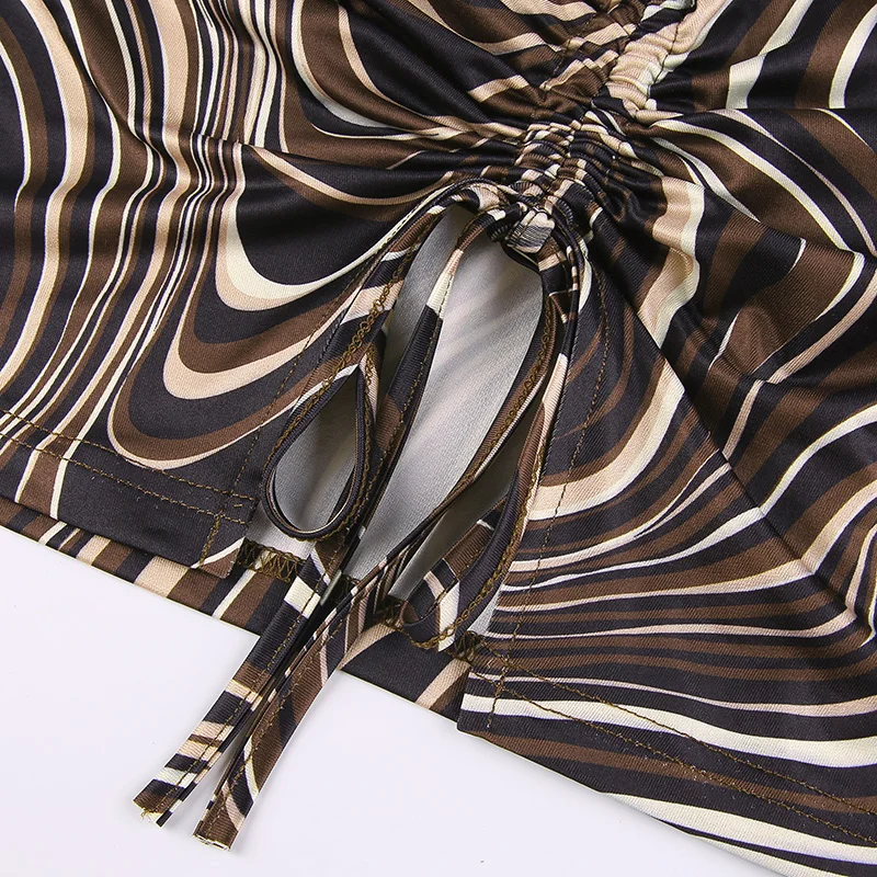 Brown Cami Tie Up-cloth