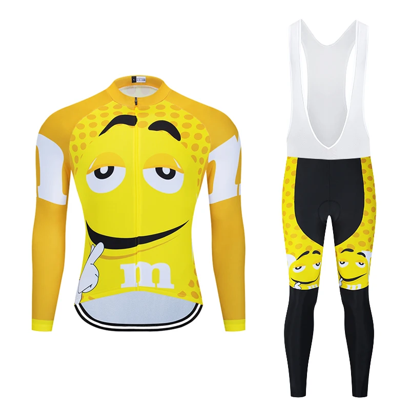 Funny Novelty Long Sleeve Cycling Clothing Sets Breathable MTB Bike Clothing Mens Bicycle Clothes Ciclismo Cycling Jersey CT022