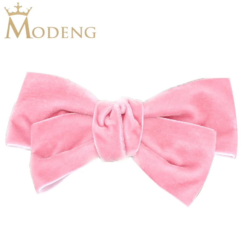 

1 PCS Vintage Velvet Bow Hair Clip Women Cloth Floral Large Bow Hairpins Ladies Headwear Fashion Barrettes Bows Hair Accessories