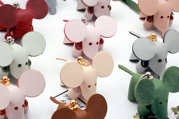 Leather DIY Craft Handmade leather DIY Cartoon mouse drawing PVC formwork