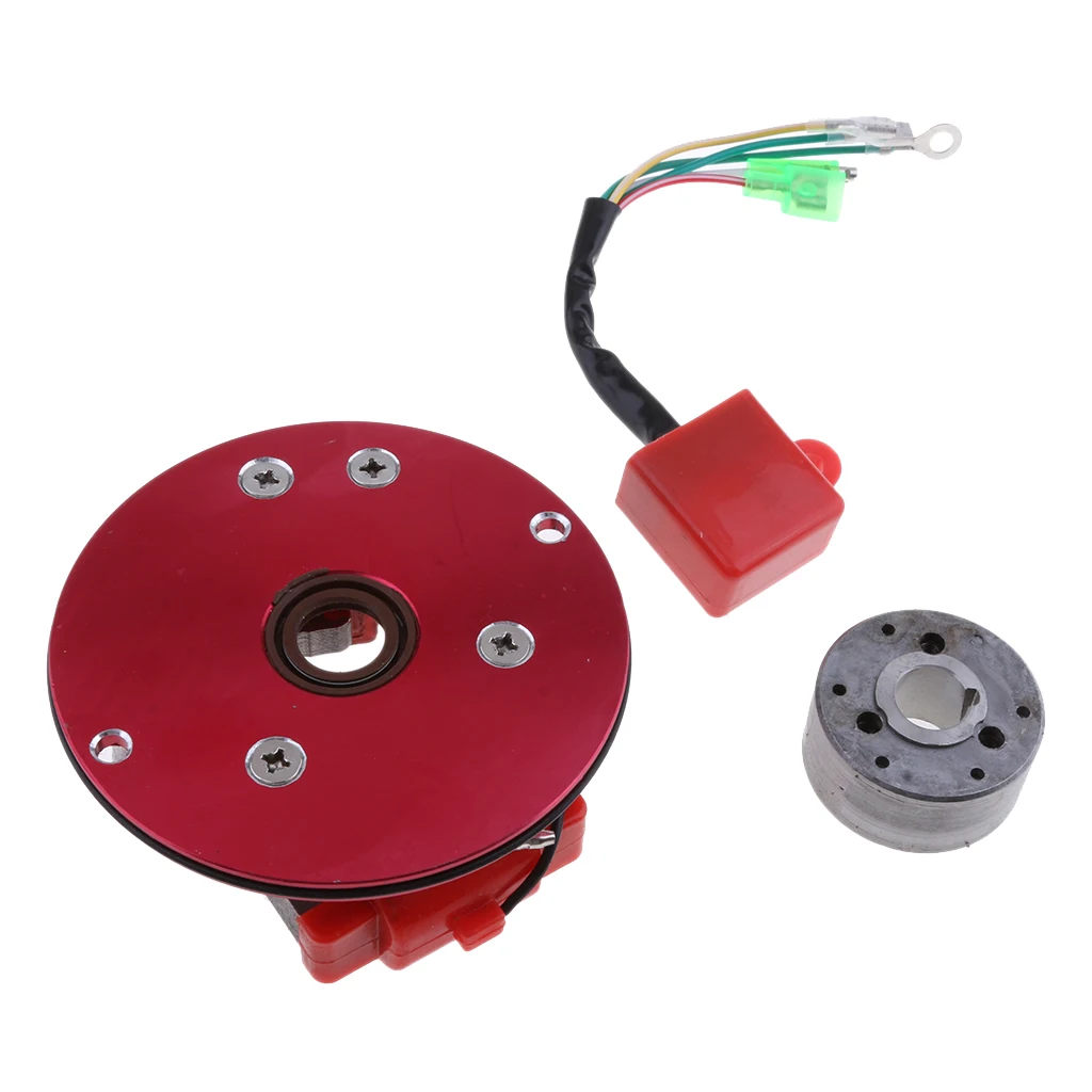 

Racing Stator Magneto Racing Inner Rotor CDI Kit Red For 110CC 125CC 140CC Lifan YX Pit Dirt Bike