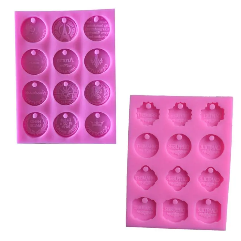 

New with Hole 12 Constellation Coin Silicone Mold Plaster Sheet Molds DIY Handmade Pendant Making Mould