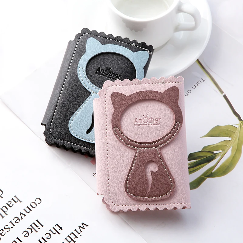 

2019 Fashion Cat Car Key Case Holder High Quality Keys Chain Wallet Key Organizer Bag For Housekeeper Women 6 Key Ring Bag Pouch