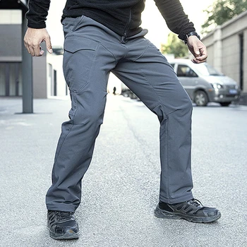 

Fleece Hiking Pants Men Winter Warm Softshell Trousers Outdoor Mountain/Ski/Fishing/Trekking Waterproof Windproof Pants