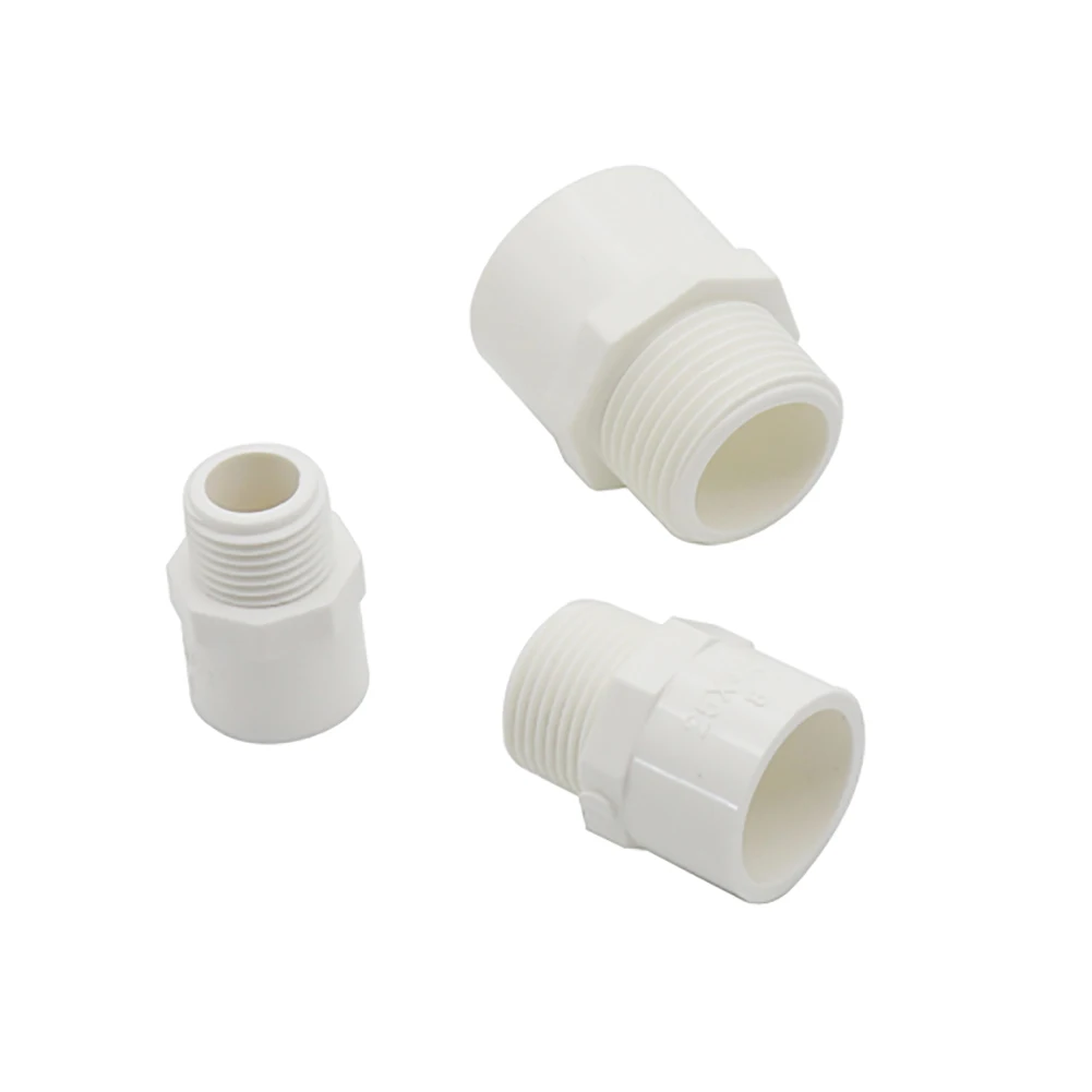 5pcs Male Thread Bsp Straight Adapter 20mm 25mm 32mm Pvc Connectors 1/2"  3/4" 1" External Thread Water Pipe Hose Repair Fittings - Garden Water  Connectors - AliExpress