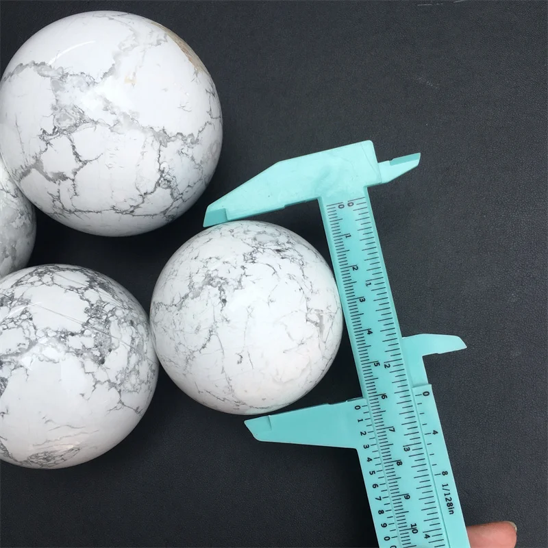 Natural howlite sphere quartz crystal balls sphere polished healing crystal stone ball for decoration 5