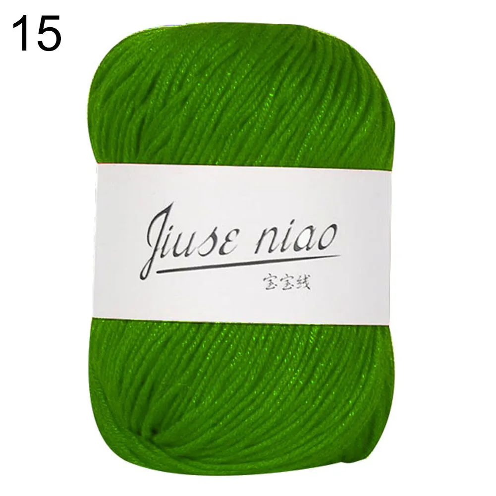 50 г трикотажная шерстяная пряжа для ручного вязания пряжа для вязания крючком Одеяло свитер шарф швейная пряжа швейная ткань - Цвет: 15