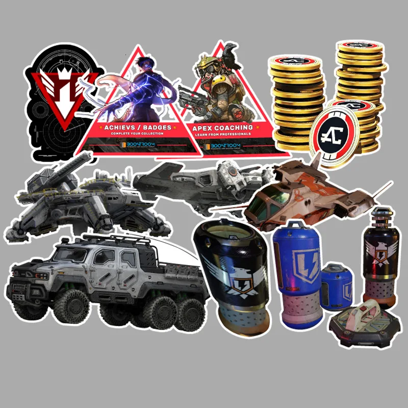 56 шт. герой APEX легенды игра мультфильм наклейка кукла девочка Наклейка для путешествий Чехол велосипед ноутбук ребенок аниме наклейка s