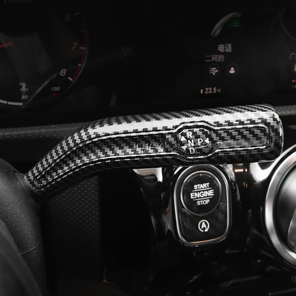 Alanmoship Schaltwischerhebel Abdeckung Set Silber Für Mercedes A/B/CLA/GLB/GLA