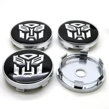 

4x 60mm Transformers Autobot Car Wheel Center Hub Caps Badge Emblems Sticker