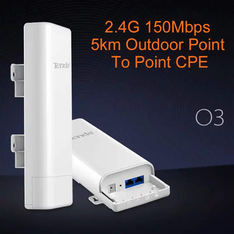 Tenda O3 5KM 2.4GHz 150Mbps Outdoor CPE Wireless WiFi Repeater Extender