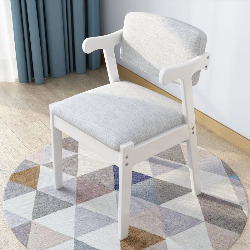Домашний стул для столовой тканевые подушки боковые стулья современные кухонные деревянные каркасные стулья с мягким сиденьем бытовой обеденный стул со спинкой