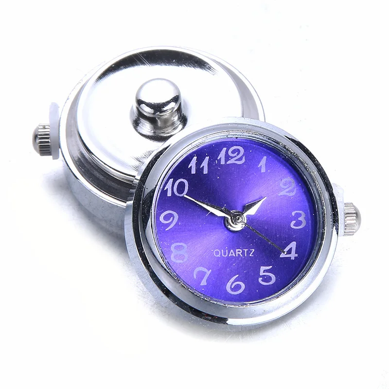 DIY 18 мм стеклянные часы оснастки кнопки Сменные ювелирные изделия можно перемещать Сменные защелки кнопки подходят кнопка оснастки браслет ювелирные изделия - Окраска металла: A11017