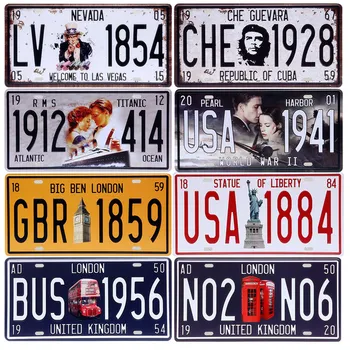 

NEVADA Welcome To LAS VEGAS Vintage Car Plate Metal Signs Garage Coffee Shop Store Bar Home Decoration Italy London Plaque A274
