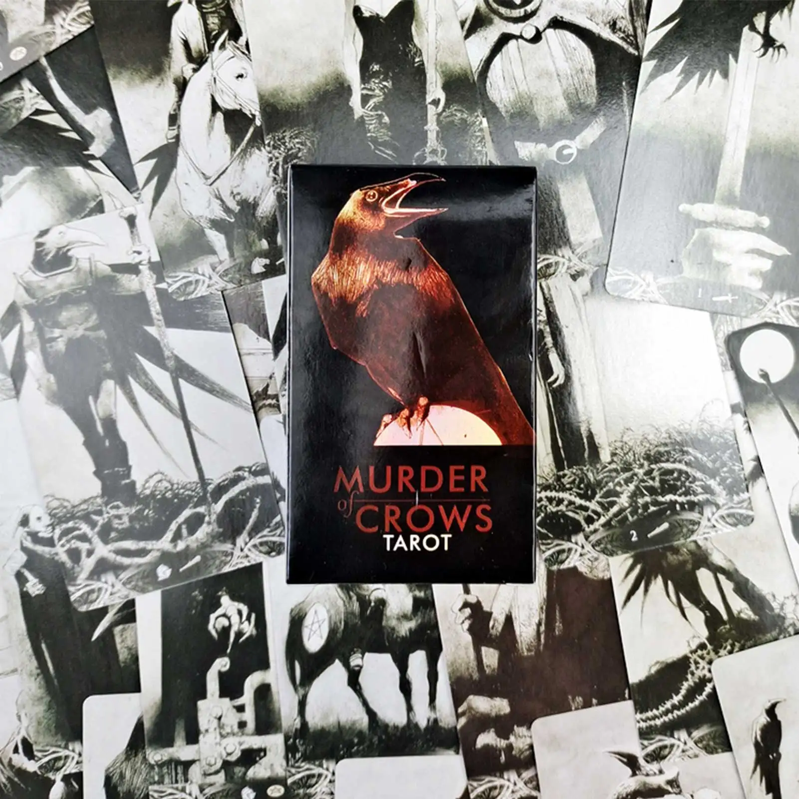 

Murder of Crows Tarot Cards Divination English Version Fortune Telling Tarot Cards Deck Friend Party Entertainment Board Game