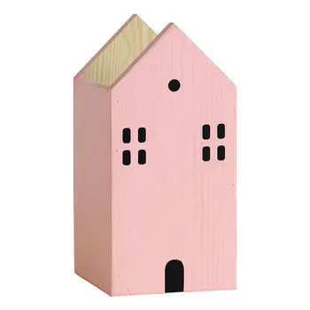 

1pc Students Pen Holder House Shape Desktop Organizer Pen Container Table Decor