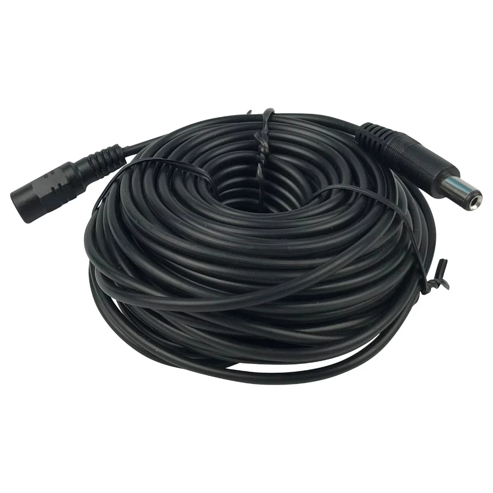 30FT 1M 5.5mm x 2.1mm 5.5/2.1mm 12V DC Male Female Extension Cable Cord 20AWG for CCTV Camera & Router 3