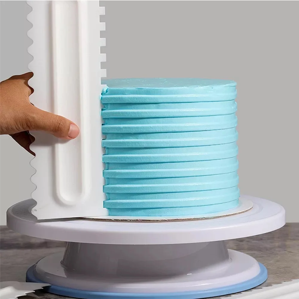 9Pcs/Set Cream Scraper Irregular Teeth Edge DIY Scraper Cake Decorating Fondant pastry cutters Baking Spatulas Tools ZXH