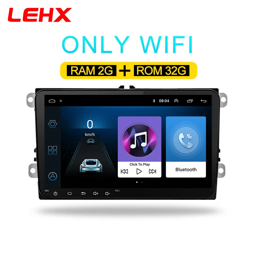 LE-VW-32G-1 Автомобиль Android 8,1 радио gps мультимедийный плеер для Volkswagen Skoda Octavia golf 5 6 touran passat B6 polo tiguan yeti Быстрый диаметр - Цвет: LE-VW-32G-1