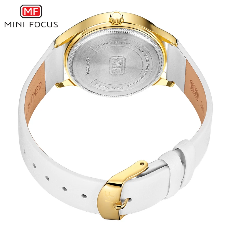 MINIFOUCS роскошные кожаные кварцевые женские часы простые повседневные женские наручные часы Лидирующий бренд водонепроницаемые Relogio Feminino часы 0259L