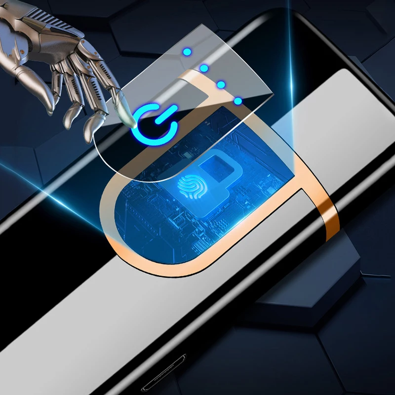 USB Зажигалка Электронная Мини зажигалки металлическая ветрозащитная для мужчин
