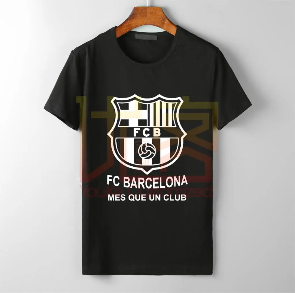 

FC Barcelona Espana Spain Soccer Futbol T Shirt Camiseta - Mes que un club BK Men's brand fashion popular best-selling T-shirt