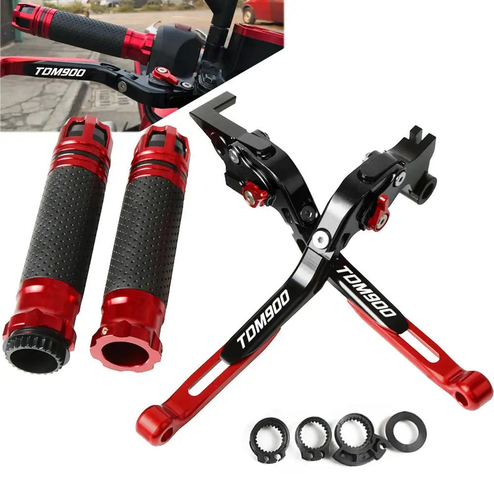 Motorcycle Brake Clutch Lever Extendable Adjustable Hand Grip Handlebar For Yamaha TDM900 TDM 900 2012 2013 2014 | Автомобили и