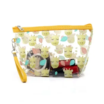 

Transparent Waterproof Cosmetic Cute Bags Storage Pouch Makeup Organizer Approved Clear Case Toiletry Bag PVC Zipper Travel
