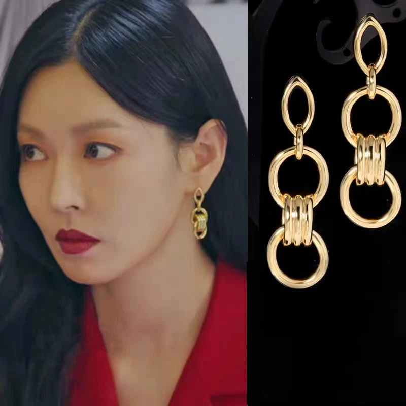 20styles 2020 fashion new korea TV Penthouse WAR IN LIFE lovely temperament elegant Earrings women Eardrop Kim So-yeon star