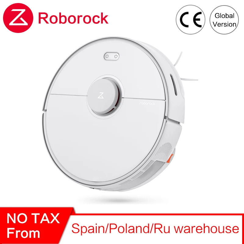 Roborock S5 MAX เลเซอร์นำทางเครื่องดูดฝุ่นหุ่นยนต์กวาดบ้านเปียก Mopping