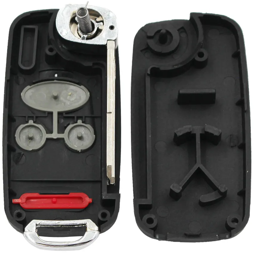 Ecusells 2/3/4 Button Folding Flip Key Fob Case Shell Upgrade For Honda-Accord-CIVIC HRV CRV S2000 REMOTE KEY Blade 2.3