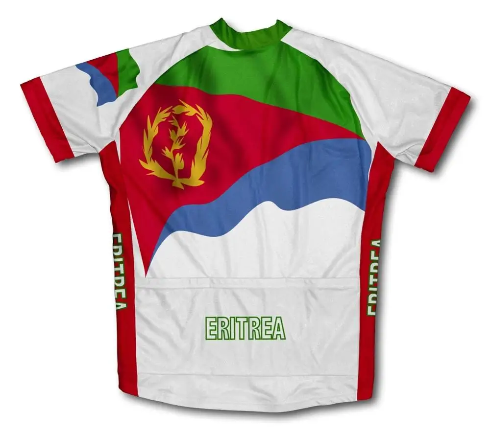 Эритрейский флаг Велоспорт Джерси Лето короткий рукав для мужчин Быстросохнущий велосипед MTB велосипед Топы Одежда