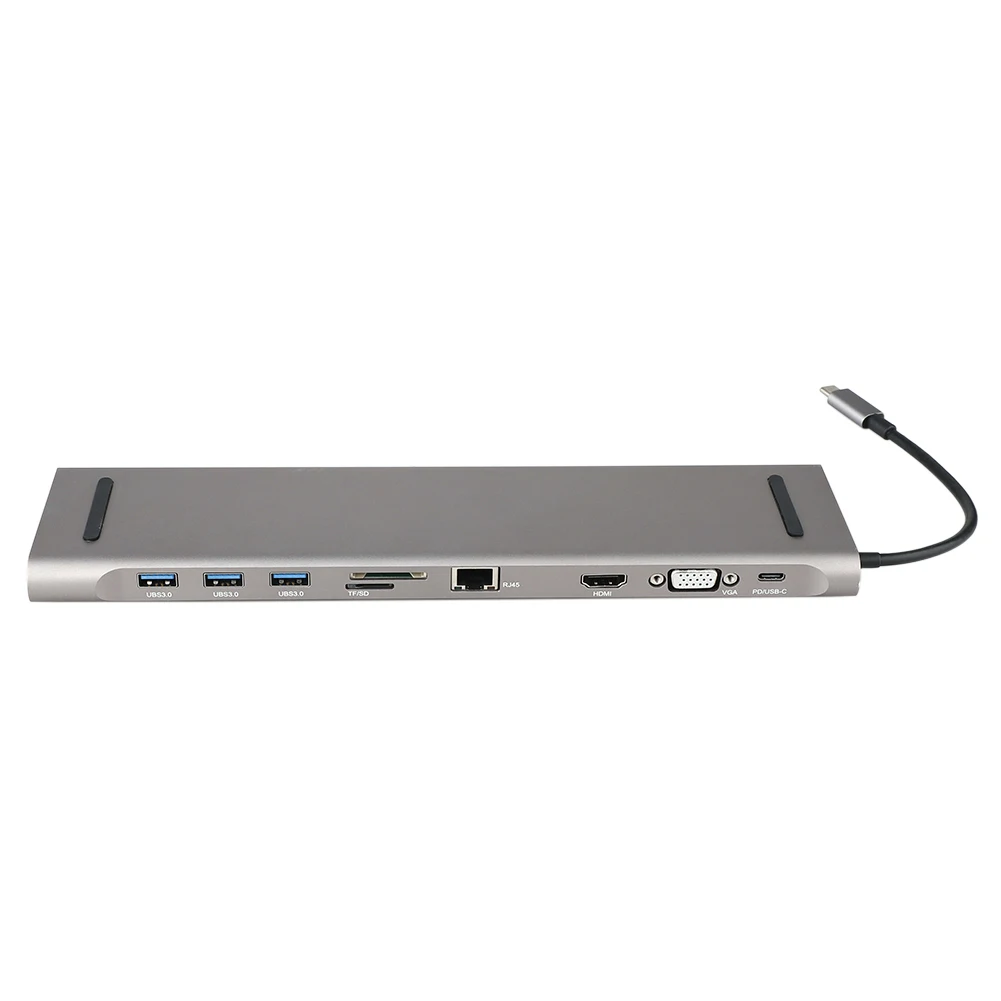 C концентратор с 3,0 PD TF SD ридер 3,1 разветвитель 10 в 1 USB 3,0 USB C концентратор к HDMI 4K 3 порта USB для Macbook Pro ноутбука