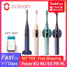 Oclean-cepillo de dientes eléctrico sónico X Pro, blanqueamiento de dientes, vibrador inalámbrico, 40 días, limpiador Ultra sónico, aplicación inteligente, WIFI, control