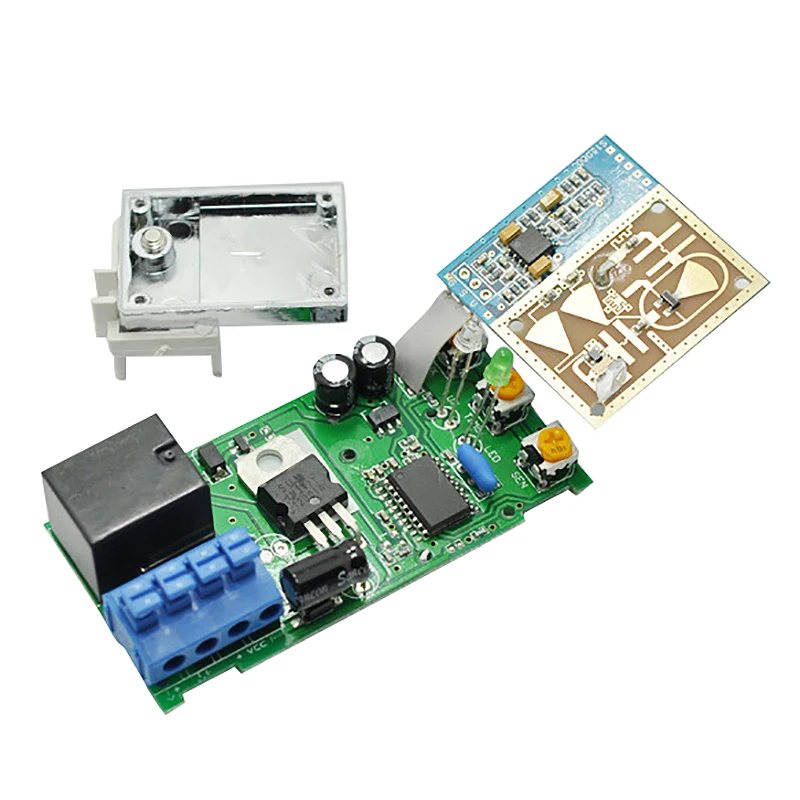 12-24VDC 360 градусов микроволновый датчик светильник переключатель индукционный микроволновый датчик движения набор время зондирования расстояние