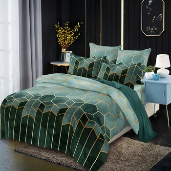 

Claroom Comforter Bedding Queen King Bed Linens Geometric Duvet Cover (No Sheet) XX05#