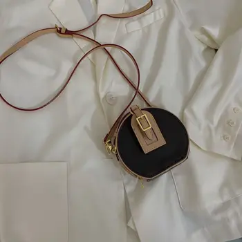 

Mini Small Round Bag Niche Pu Messenger Bag Women 2020 New All-match Summer High-end Handbags Women Famous Brands