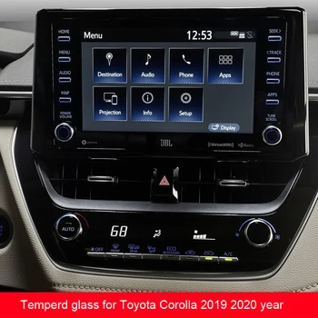 

Car Navigtion Tempered Glass LCD Screen Protective Film Sticker for Toyota corolla/C-HR 2019 2020 central control display