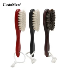 Cesto Мужская Профессиональная масляная голова с гравировкой конский волос Щетина Щетка для бритья овальной формы деревянная Парикмахерская Мужская бритвенная щетка для бороды