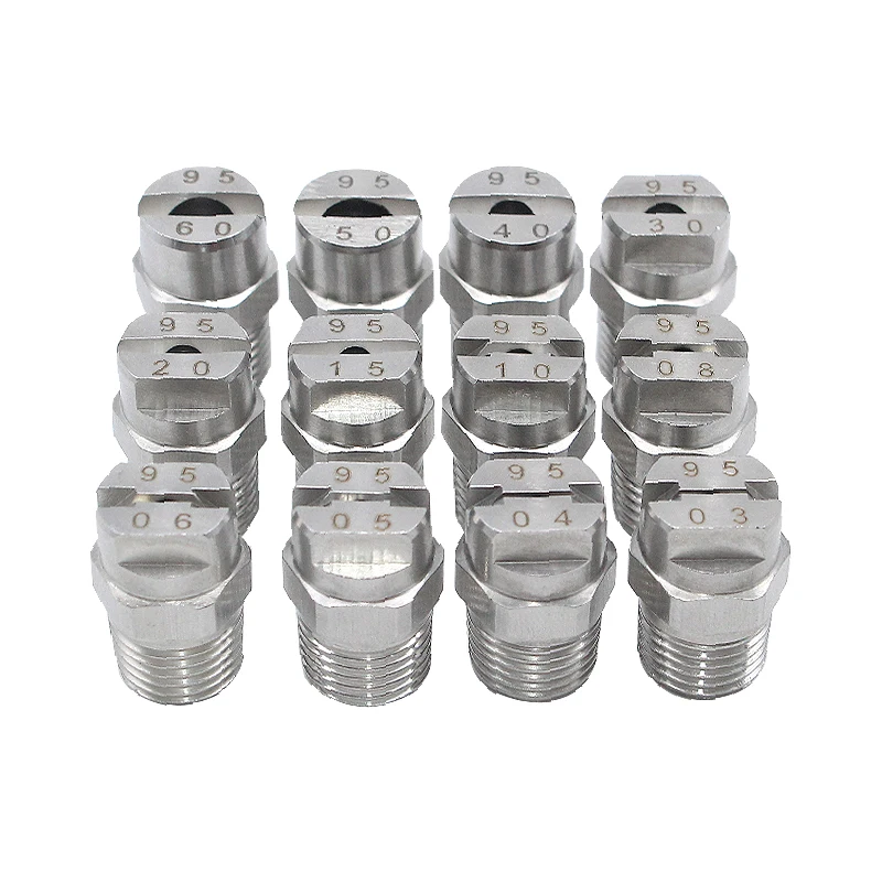 1/4" Stainless Steel Vee Jet Industrial Fan Flat Spray Nozzle,HVV H-U Jet Flat Fan Spray Nozzle,car washing, Spray Tip 4