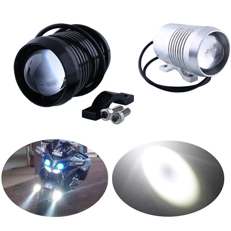 Мотоциклетный водонепроницаемый 12V U2 30W светодиодный противотуманный светильник для вождения черный