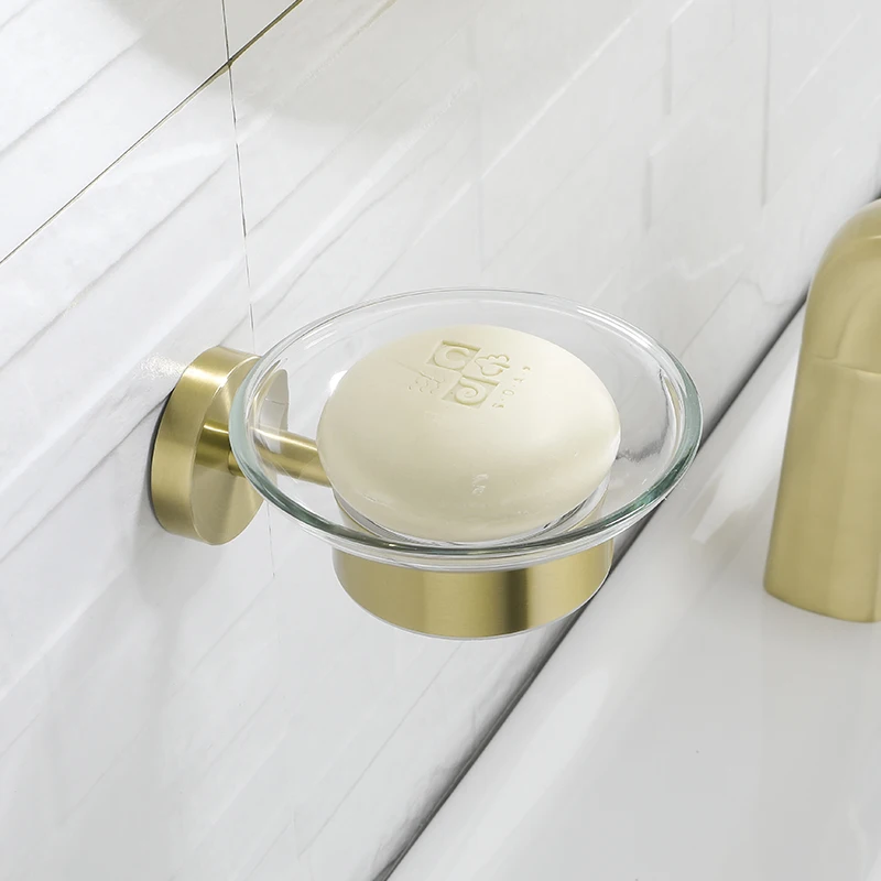 Toilet Paper Holder Bathroom Hardware Set Bathroom Hardware Accessories Bathroom Hardware Set Brushed Gold Toilet Brush Holder Robe Hook Paper Holder Soap Dish Wall Mount Bathroom Accessories