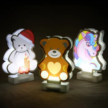 

Flamingo Unicorn Night Light Colorful Modeling Lamp for Home Bedroom Children's Room Decor Christmas Birthday Gifts Sexy Sign