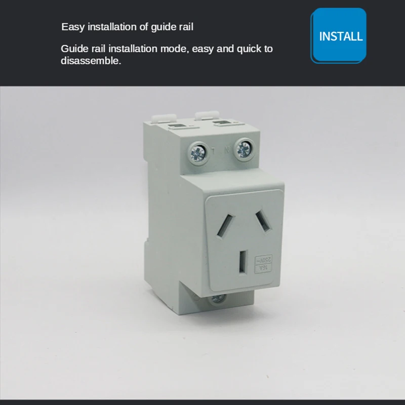 Power Socket Adapter Electrical Sockets AC30 35mm DIN Rail Mount