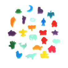 24 шт. губка набор детей дети художественная краска DIY игрушка для домашнего образования школы