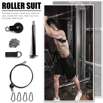 

1set Fitness Pulley Cable System DIY Loading Pin Lifting Machine Sport Equipment Workout Arm Biceps Triceps Hand Training Equipm
