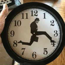 Ministry Of Silly Walk Wall Clock Comedian Home Decor Novelty Wall Watch Funny Walking Silent Mute Clock Gift Dropshipping