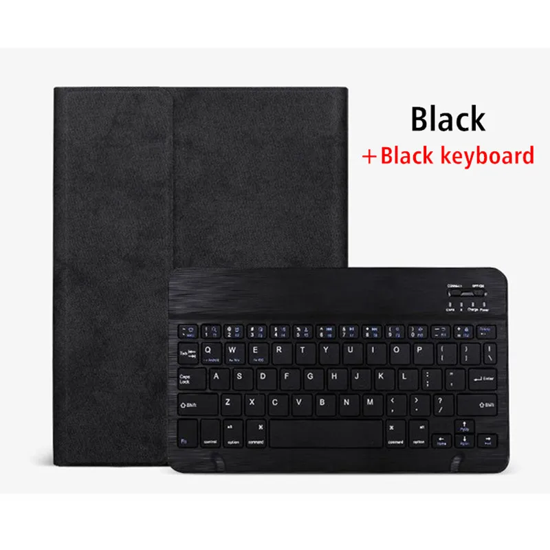 Black and Black Чехол-клавиатура для Apple iPad 10,2 7-го поколения A2198 A2200 Чехол-клавиатура для iPad 10,2 чехол с карандашом+ пленка+ ручка - Цвет: Black and Black