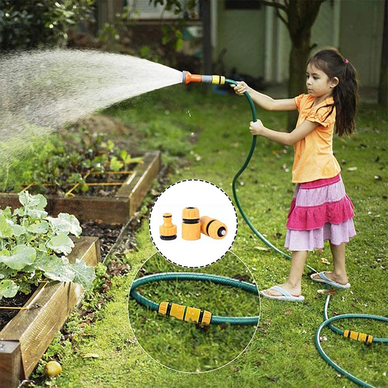 Garden Hose Fitting Set Retractable Adapter Outdoor Quick Connect