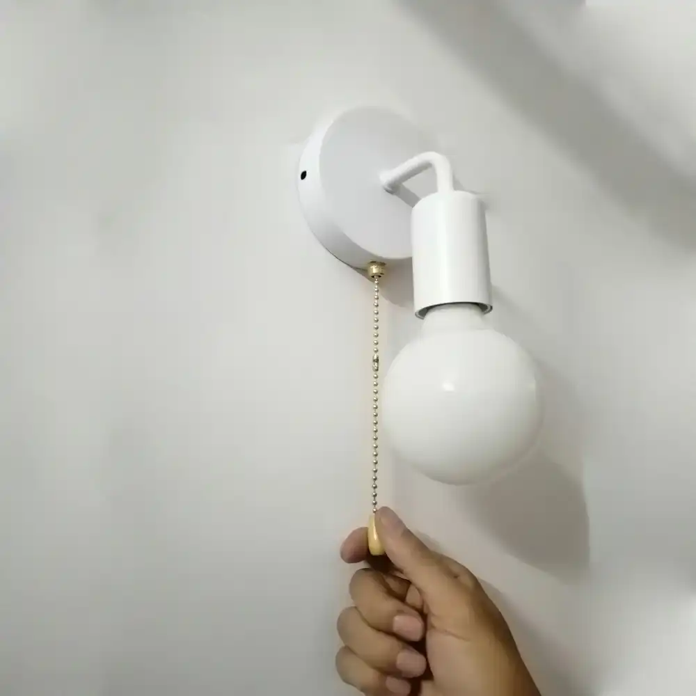 Lampara De Pared De Madera Nordica Moderna Aplique Nordico Con